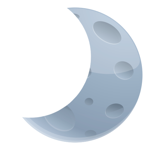 Icono de luna para tema oscuro